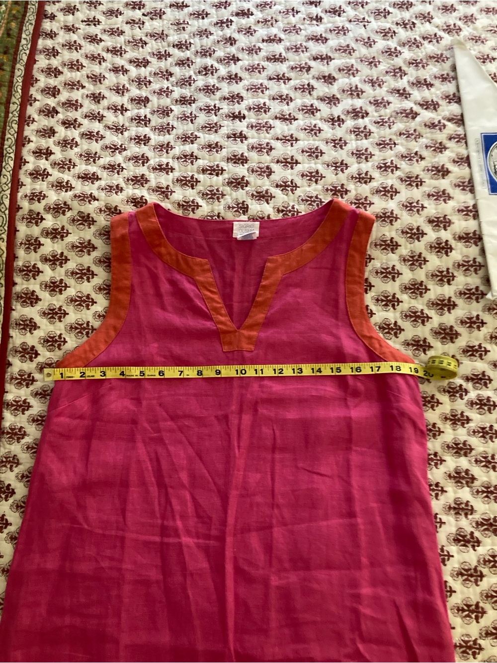 100% Linen Sigrid Olsen Dress Size M - Picture 5 of 5